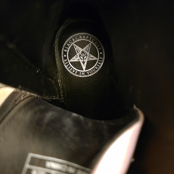 Black Craft Cult Pink Combat Boots Size 5 - Picture 2 of 7